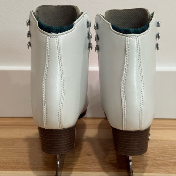 Riedell Emerald Model 119W Ladies Womens White Figure Ice Skates Size 7.5 - Picture 6 of 12